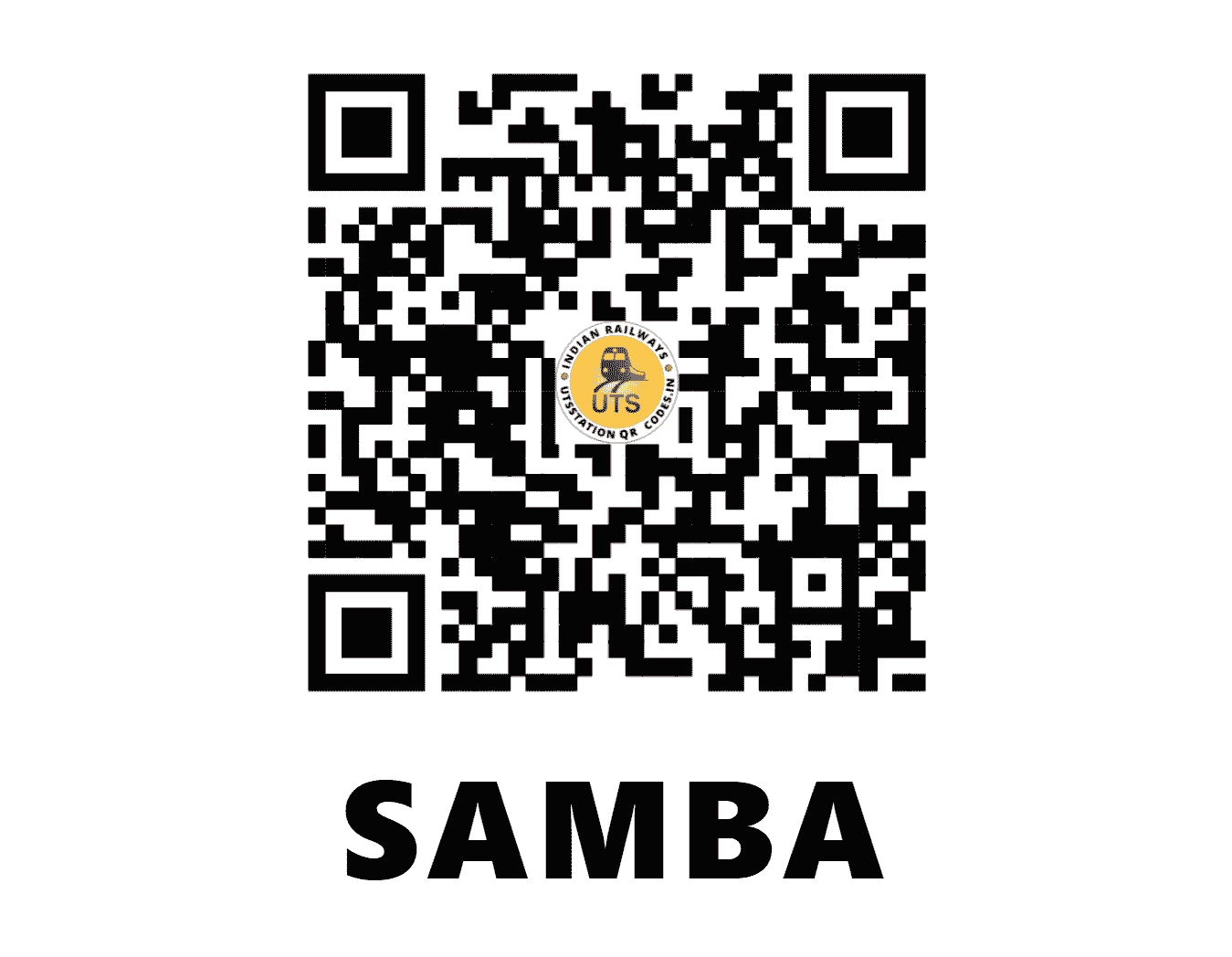 UTS QR Code for SAMBA - SMBX - NR (JAMMU AND KASHMIR)